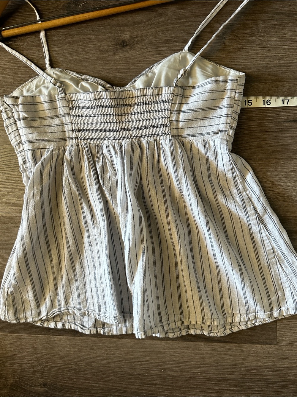 Banana Republic Ivory and Black Striped Camisole Cotton Blend - Picture 7 of 7